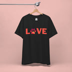 Dog Lover Tee - "LOVE My Dog > People" Paw Print Graphic T-Shirt