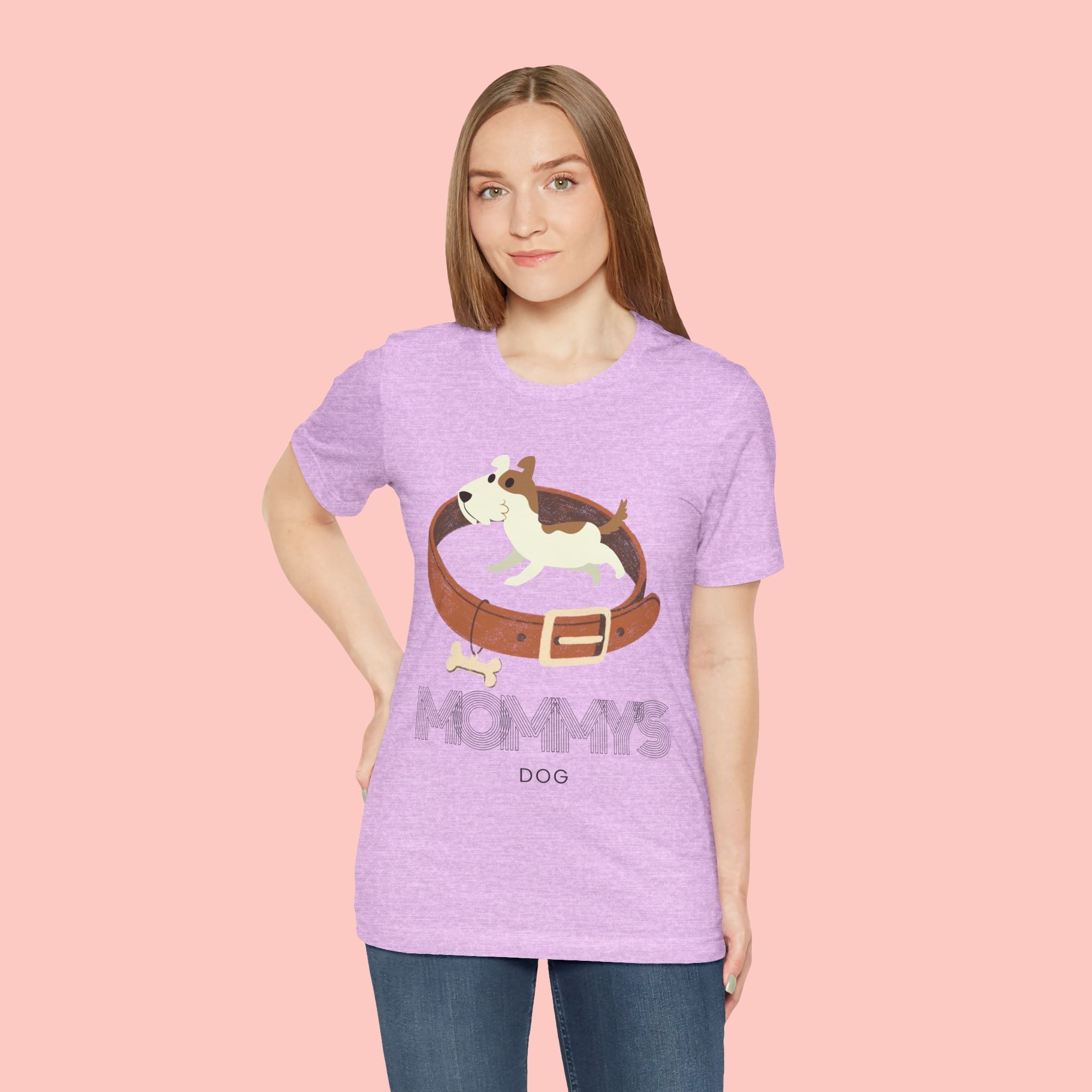 Mommy's Dog T-Shirt – Cute Puppy & Collar Graphic Tee for Dog Moms