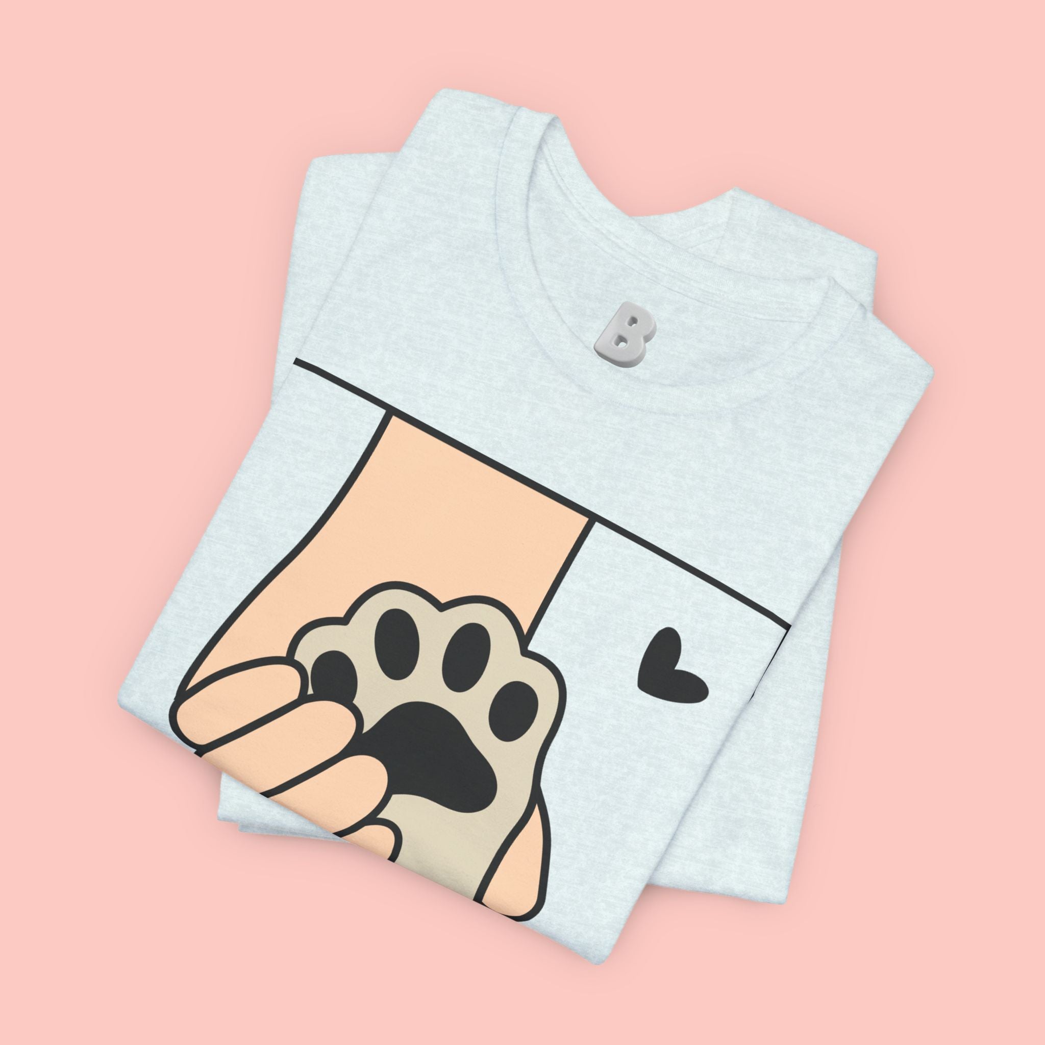 Dog Mom T-Shirt — "Love Your Dog Like a Mom" Paw Print Graphic