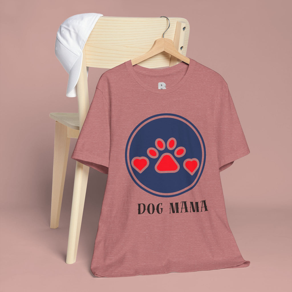 Dog Mama T-Shirt — Cute Paw & Heart Graphic Tee for Dog Lovers