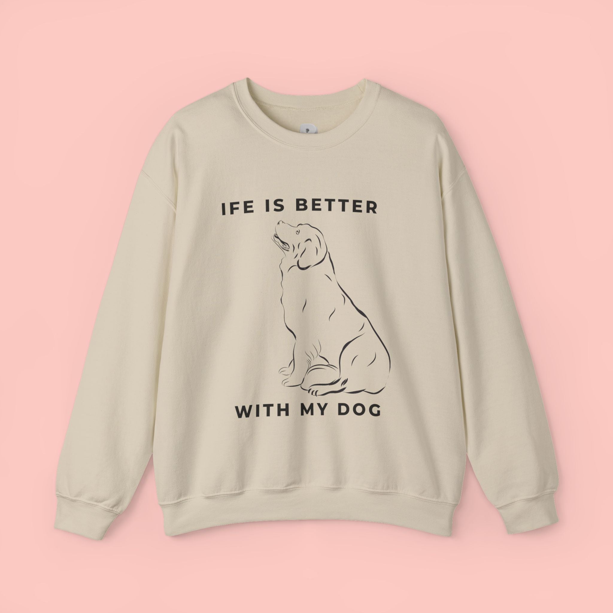 Dog Mom Sweatshirt – 'Dog Mom' Polaroid Graphic Crewneck