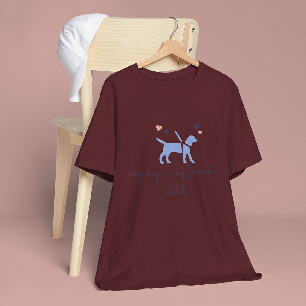 Dog Lover T‑Shirt — "My Dog Is My Favorite Child" Cute Puppy Graphic Tee