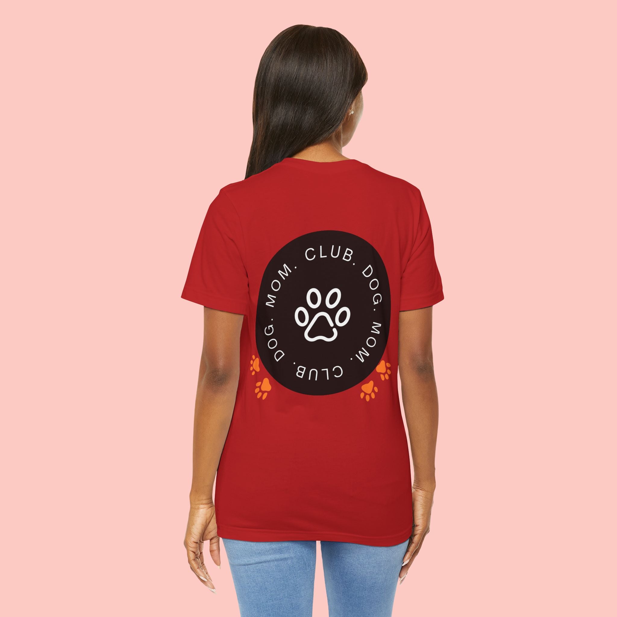Dog Mom Club T-Shirt — Paw Print Graphic Tee for Pet Lovers