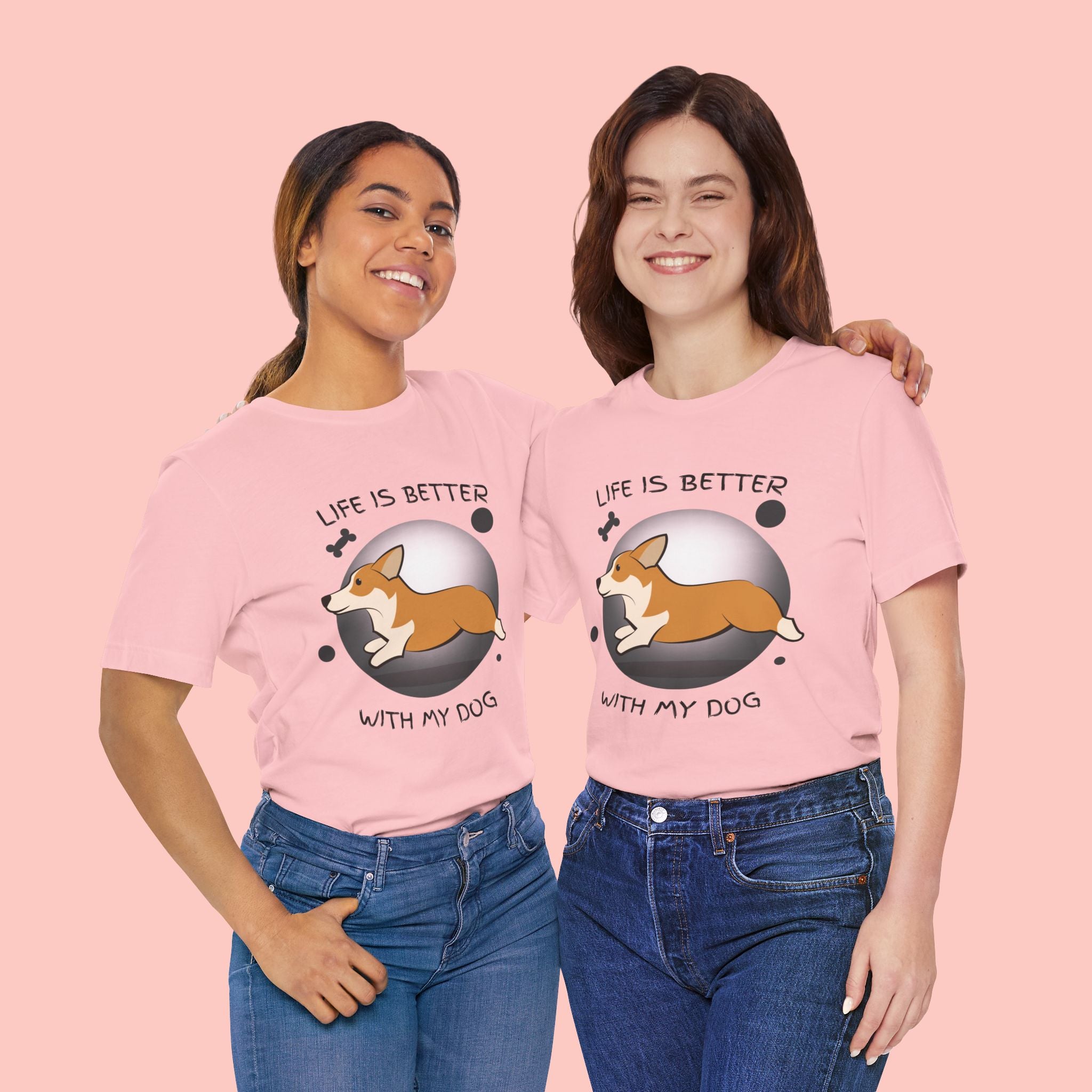 Life Is Better With My Dog Corgi T-Shirt