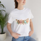 Pet Mom Banner Tee — Cute Paw Print "MOM" Graphic T-Shirt