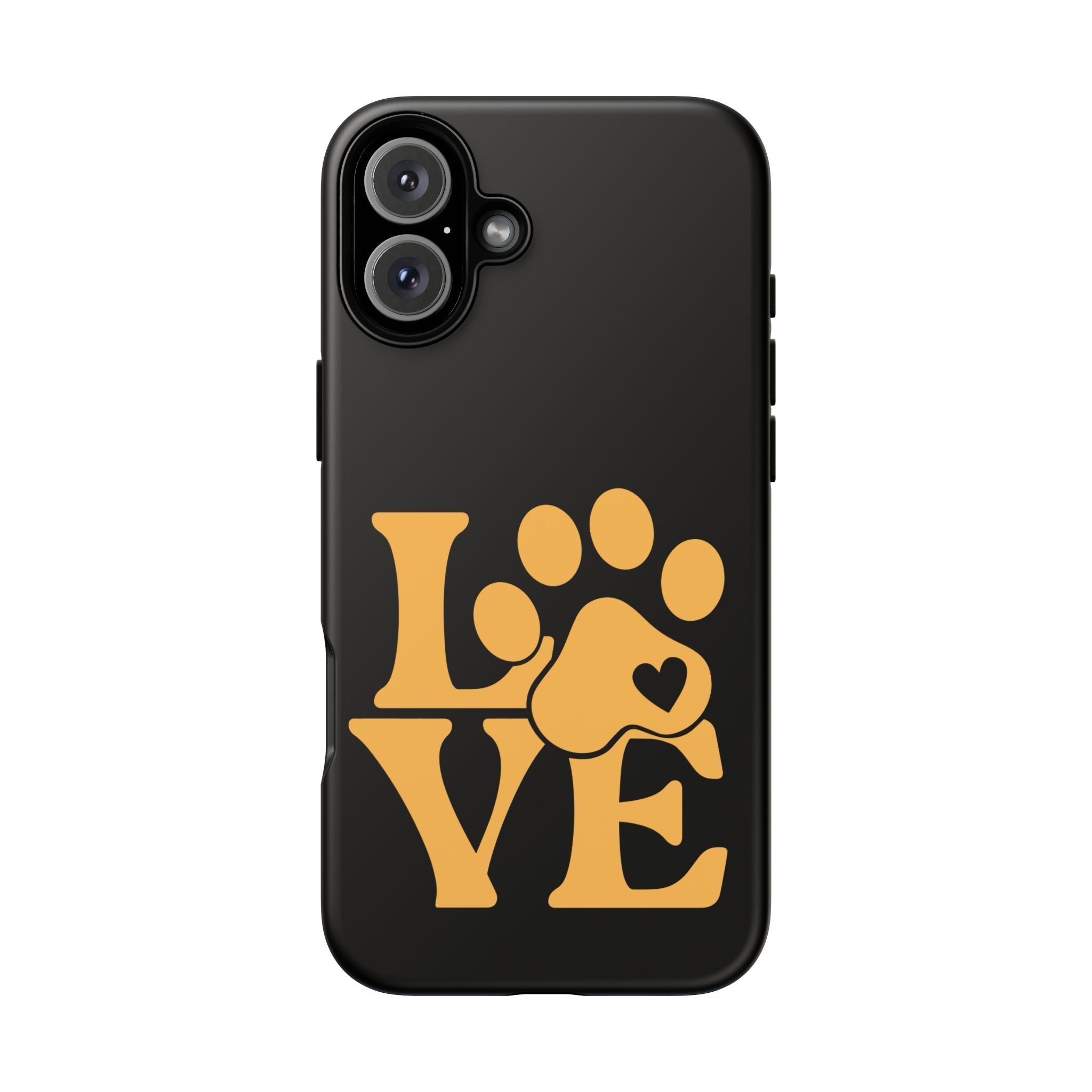 Phone Case — LOVE Paw Print Design (Pet Lover Protective Case)