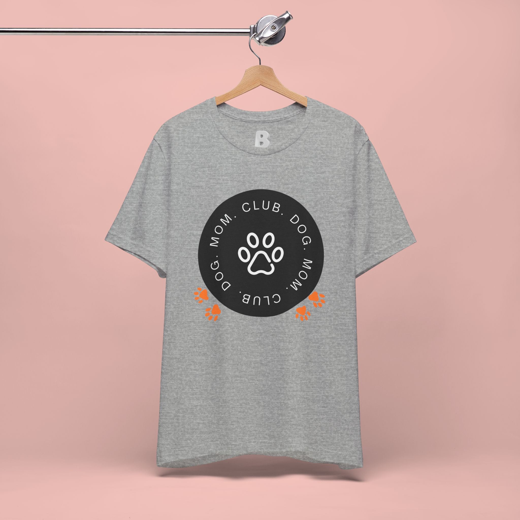 Dog Mom Club T-Shirt — Paw Print Graphic Tee for Pet Lovers