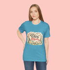 Dog Mom T-Shirt – Floral Heart Paw Design