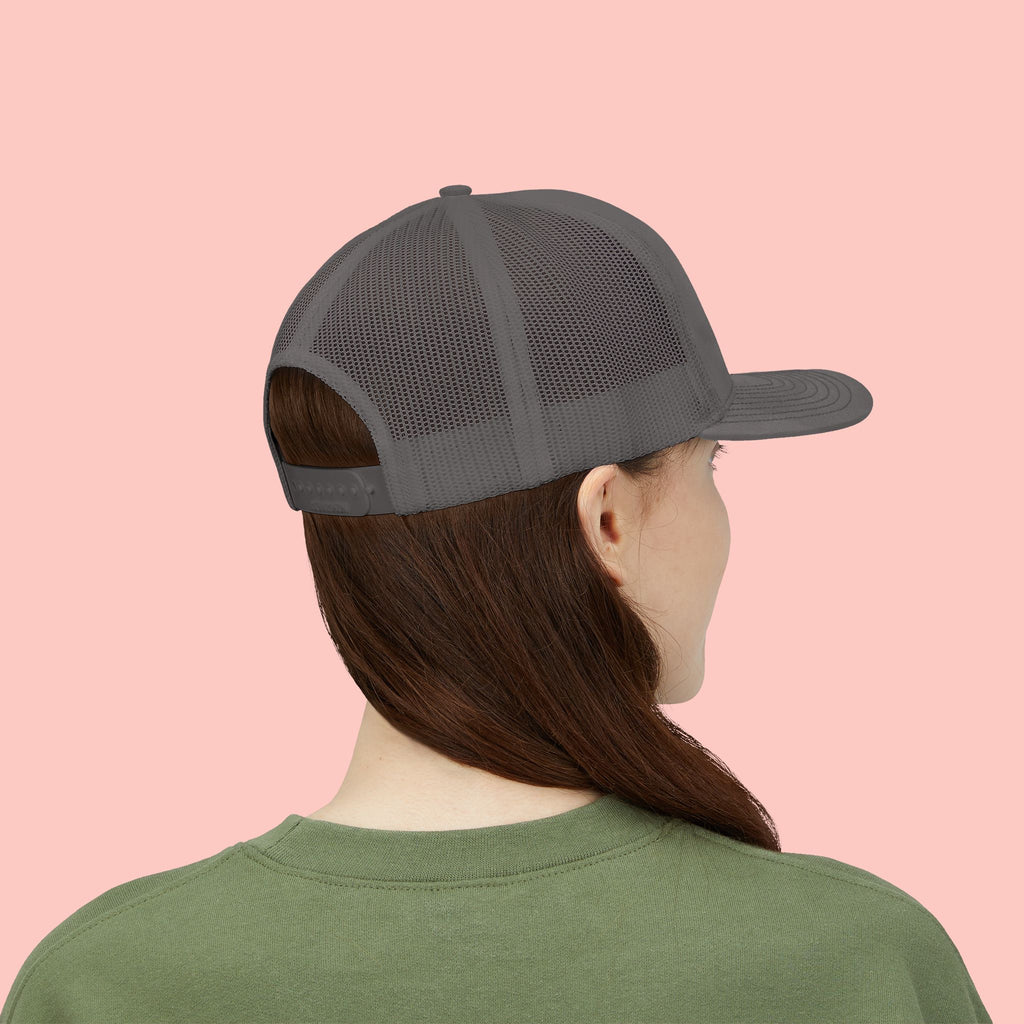 Dog Mom Trucker Cap — Rhinestone Lettering Snapback Hat
