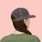 Dog Mom Trucker Cap — Rhinestone Lettering Snapback Hat