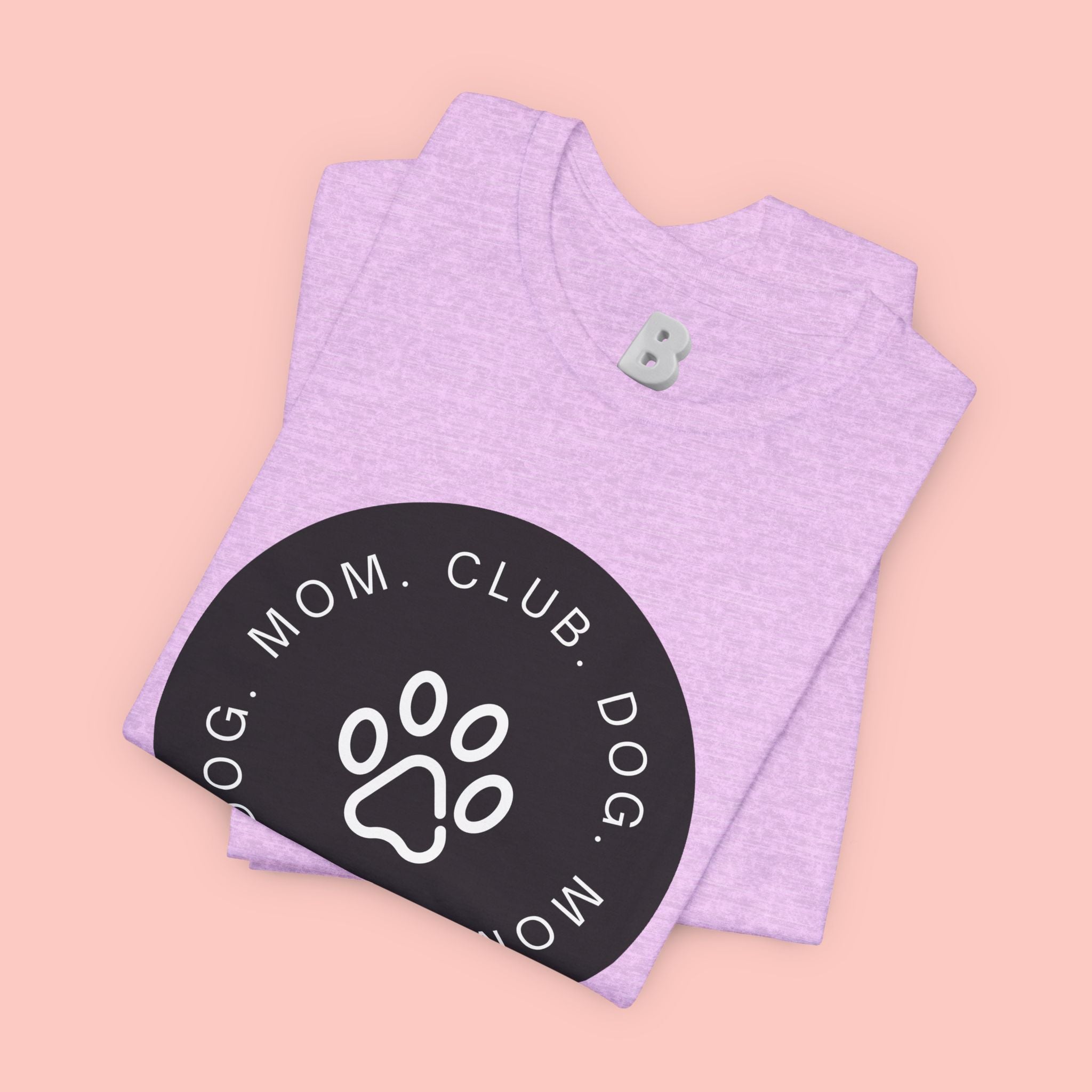 Dog Mom Club T-Shirt — Paw Print Graphic Tee for Pet Lovers