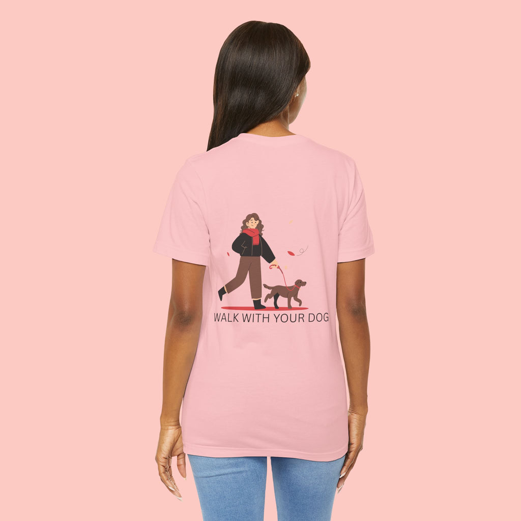 Walk With Your Dog T‑Shirt — Cute Dog Walking Graphic Tee