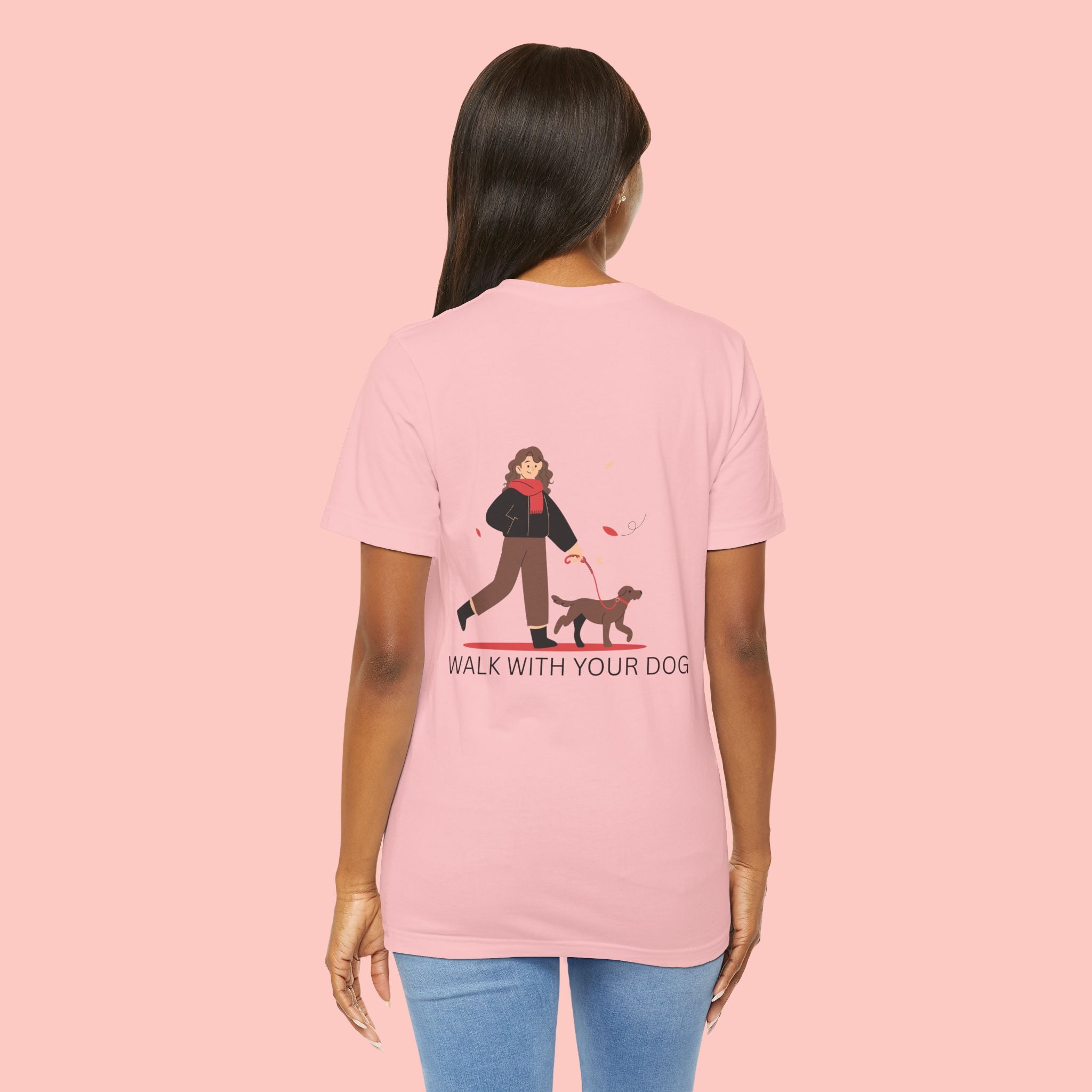 Walk With Your Dog T‑Shirt — Cute Dog Walking Graphic Tee