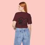 Dog Mom Heart Paw T-Shirt – Cute Pet Lover Tee