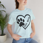 Dog Mom Heart Paw T-Shirt
