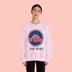 Dog Mama Crewneck Sweatshirt — Cute Paw Print Graphic for Dog Lovers