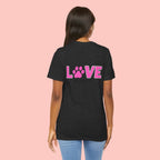 Dog Mom Love T-Shirt — "LOVE" Paw Graphic Tee
