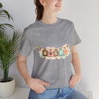 Pet Mom Banner Tee — Cute Paw Print "MOM" Graphic T-Shirt