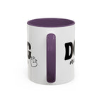 Dog Mama Accent Coffee Mug — Cute Black & White Pet Lover Gift (11/15oz)