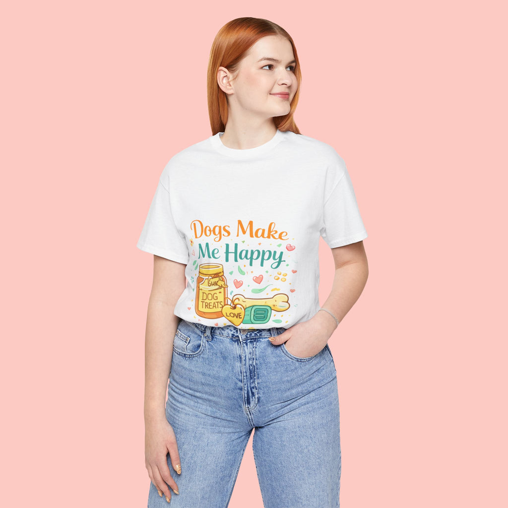 Dogs Make Me Happy T-Shirt