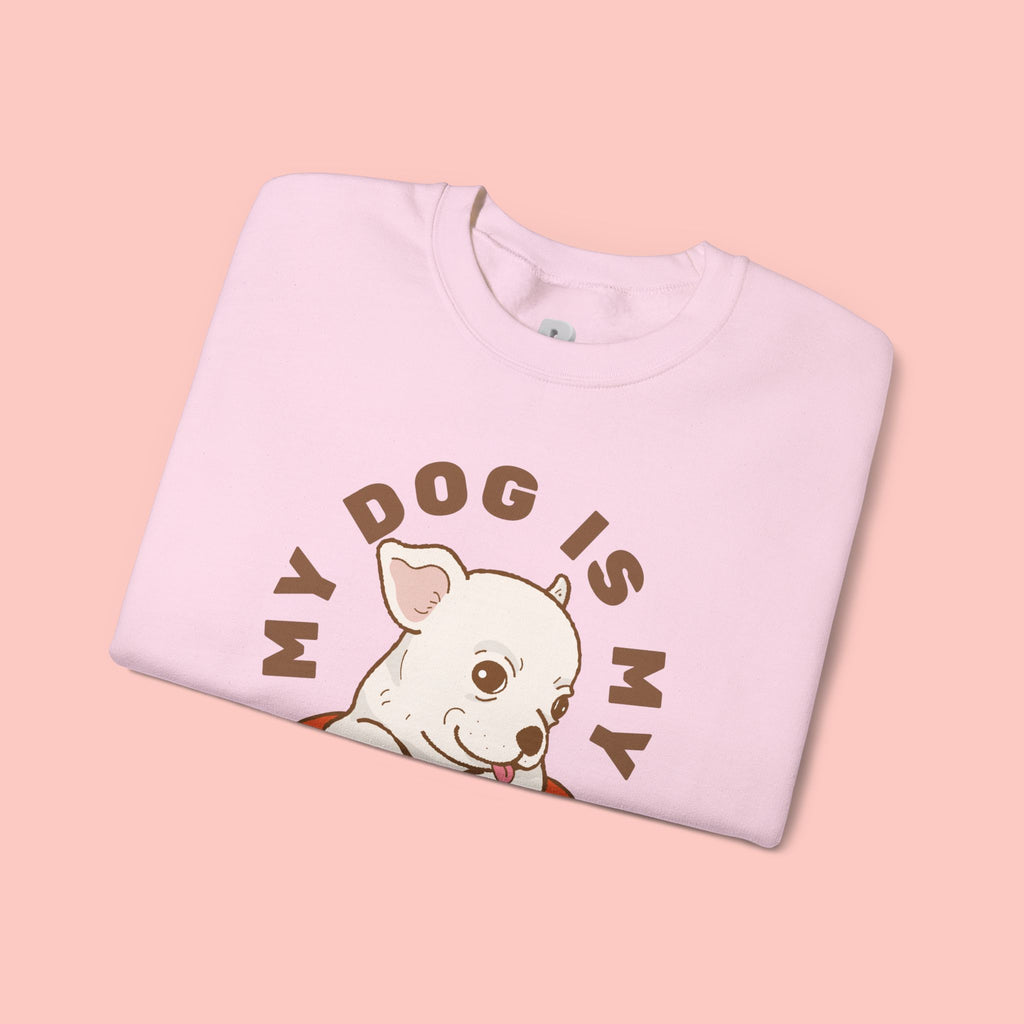 Dog Is My Baby Sweatshirt — Cute Puppy Heart Graphic Crewneck