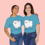 Cute Fluffy Pomeranian Tee — "Mom's Cute Child" Dog T-Shirt